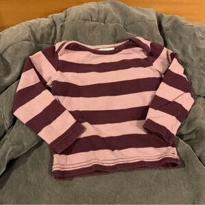 Peek T Shirt Purple Striped Long Sleeve Top Size 6 12 Months Little Peanut